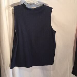 Kate Hill 2x blue Denim look but cotton top nwot